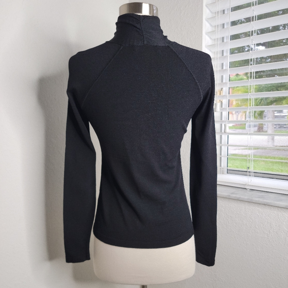 Milly Twist-Neck Pullover Sweater In Solid Jersey… - image 5